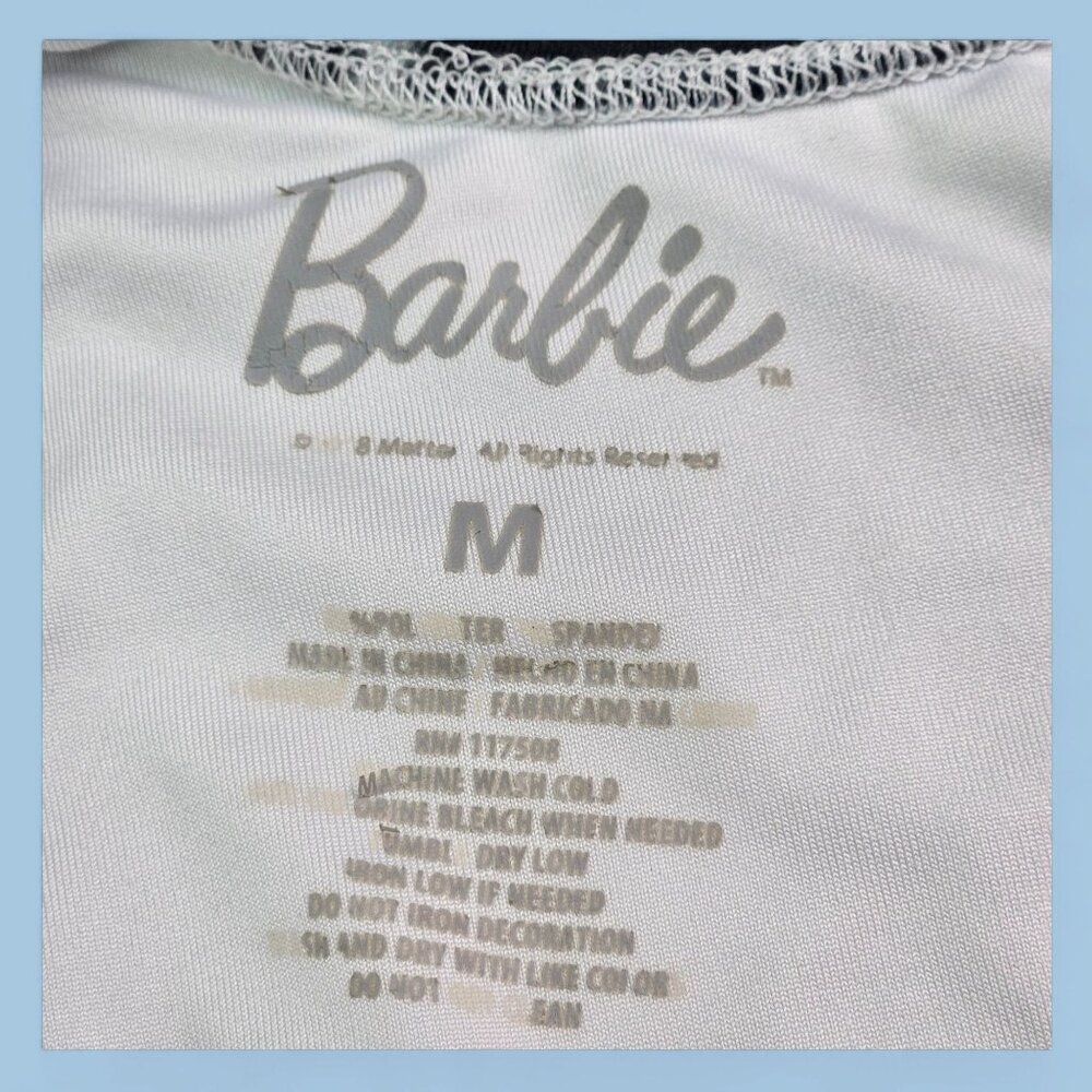 Barbie Women's One-Piece Swimsuit Medium Pink Tie-Dye Beachwear Swimwear - Picture 2 of 4